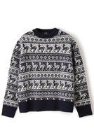 【アロー/aLORS】のPull jacquard equestre Rohan クルーネックニット 人気、トレンドファッション・服の通販 founy(ファニー) ファッション Fashion レディースファッション Fashion for Women トップス・カットソー Cut & Sew Tops ニット Knit Tops & Sweaters カジュアルプルオーバー・ニットトップス Pullovers & Knit Tops / Casual Pullovers クラシカル Classical, Vintage-Inspired パターン Pattern, Design Print モダン Modern, Contemporary モチーフ Motif, Design Theme ロンドン London Style, British Inspired 冬 Winter / This Winter 新作・新入荷 New Arrivals / New In |ID:prp329100004771154