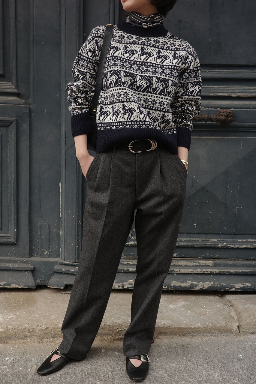 【アロー/aLORS】のPull jacquard equestre Rohan クルーネックニット 人気、トレンドファッション・服の通販 founy(ファニー) ファッション Fashion レディースファッション Fashion for Women トップス・カットソー Cut & Sew Tops ニット Knit Tops & Sweaters カジュアルプルオーバー・ニットトップス Pullovers & Knit Tops / Casual Pullovers クラシカル Classical, Vintage-Inspired パターン Pattern, Design Print モダン Modern, Contemporary モチーフ Motif, Design Theme ロンドン London Style, British Inspired 冬 Winter / This Winter 新作・新入荷 New Arrivals / New In other-5|ID: prp329100004771154 ipo3291000000034565278