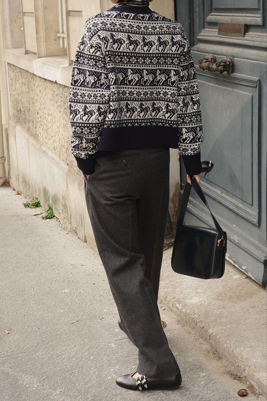 【アロー/aLORS】のPull jacquard equestre Rohan クルーネックニット 人気、トレンドファッション・服の通販 founy(ファニー) ファッション Fashion レディースファッション Fashion for Women トップス・カットソー Cut & Sew Tops ニット Knit Tops & Sweaters カジュアルプルオーバー・ニットトップス Pullovers & Knit Tops / Casual Pullovers クラシカル Classical, Vintage-Inspired パターン Pattern, Design Print モダン Modern, Contemporary モチーフ Motif, Design Theme ロンドン London Style, British Inspired 冬 Winter / This Winter other-6|ID: prp329100004771154 ipo3291000000035772262