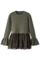 【アロー/aLORS】のPull en dentelle torsadee equestre Cadence レース付きニット ヴェールヨモギ|ID:prp329100004771158