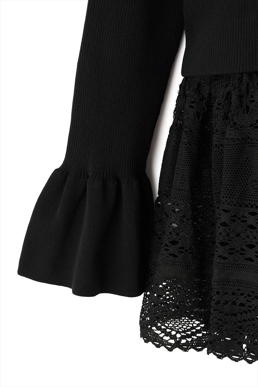 【アロー/aLORS】のPull en dentelle torsadee equestre Cadence レース付きニット 人気、トレンドファッション・服の通販 founy(ファニー) ファッション Fashion レディースファッション Fashion for Women トップス・カットソー Cut & Sew Tops ニット Knit Tops & Sweaters カジュアルプルオーバー・ニットトップス Pullovers & Knit Tops / Casual Pullovers スリーブ Sleeve, Long Sleeve / Short Sleeve ペプラム Peplum, Flared Hem モチーフ Motif, Design Theme レース Lace, Lace Fabric 冬 Winter / This Winter 新作・新入荷 New Arrivals / New In 春 Spring other-4|ID: prp329100004771159 ipo3291000000034565322