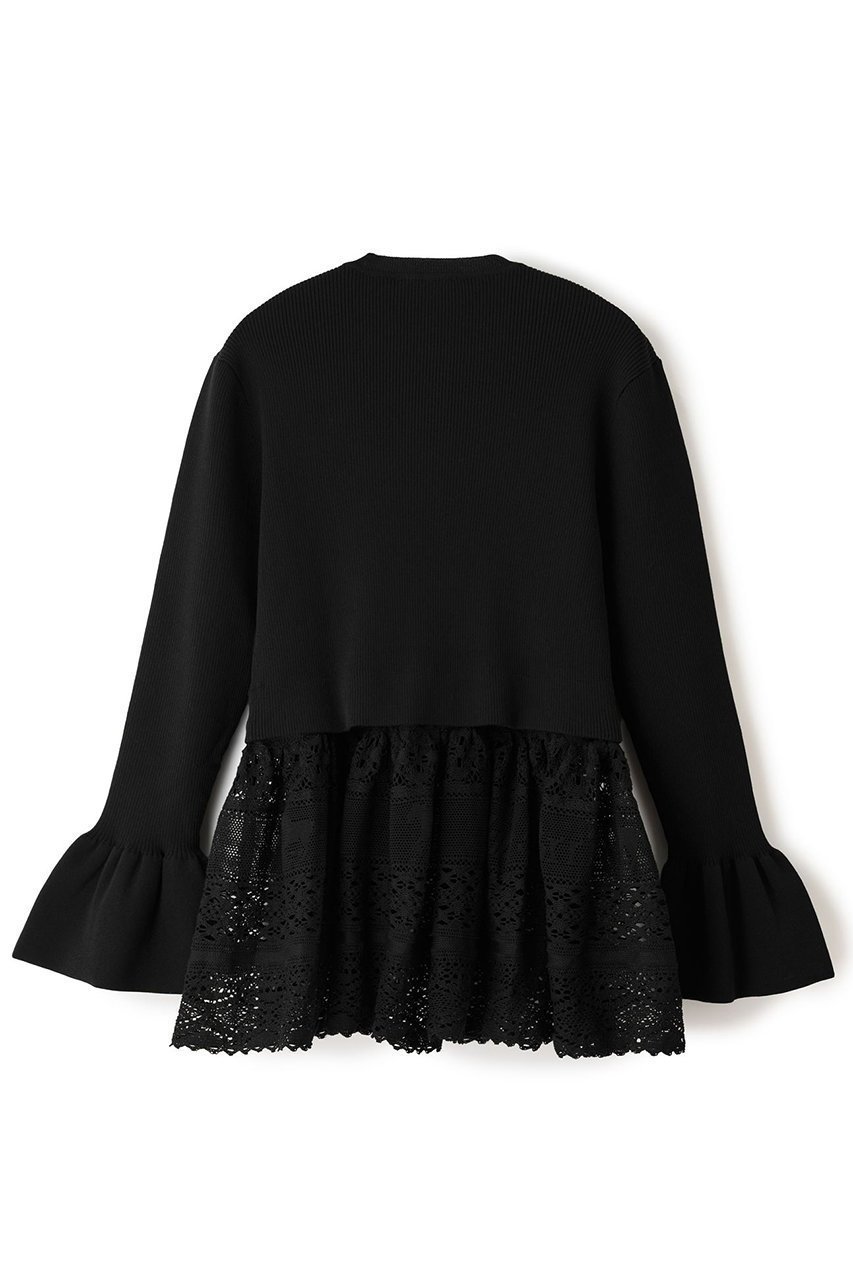 【アロー/aLORS】のPull en dentelle torsadee equestre Cadence レース付きニット 人気、トレンドファッション・服の通販 founy(ファニー) 　ファッション　Fashion　レディースファッション　Fashion for Women　トップス・カットソー　Cut & Sew Tops　ニット　Knit Tops & Sweaters　カジュアルプルオーバー・ニットトップス　Pullovers & Knit Tops / Casual Pullovers　スリーブ　Sleeve, Long Sleeve / Short Sleeve　ペプラム　Peplum, Flared Hem　モチーフ　Motif, Design Theme　レース　Lace, Lace Fabric　冬　Winter / This Winter　春　Spring　other-2|ID: prp329100004771159 ipo3291000000035772315