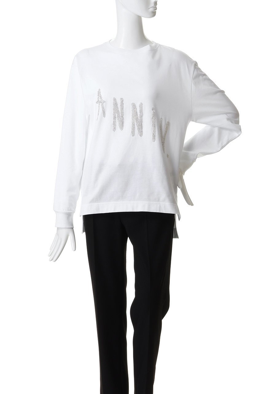 【ガリャルダガランテ/GALLARDAGALANTE】の【25th記念アイテム】ANNIVビジューロンTee 人気、トレンドファッション・服の通販 founy(ファニー) ファッション Fashion レディースファッション Fashion for Women トップス・カットソー Cut & Sew Tops シャツ・ブラウス・オフィスカジュアル Elegant Blouses & Button-Ups ロングTシャツ・Tシャツ Longline T-Shirts & Tees カットソー・ベーシックTシャツ Cut-and-Sewn Tops / Stretch Tees & Basics シンプル Simple, Minimal スリーブ Sleeve, Long Sleeve / Short Sleeve 定番 Standard, Basic Item ビジュー Bijou, Jewel-like Accent ベーシック Basic, Essential ロング Long, Long-Length ホリデーシーズン Holiday Season 新作・新入荷 New Arrivals / New In other-2|ID: prp329100004771183 ipo3291000000034565493