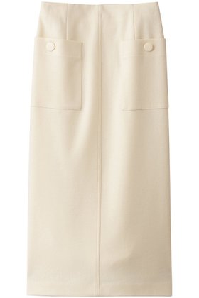 【アルアバイル/allureville】 カラーメルトン釦付タイトスカート A人気、トレンドファッション・服の通販 founy(ファニー) ファッション Fashion レディースファッション Fashion for Women スカート Skirts ロングスカート Long Skirts / Maxi & Midi Skirts フロント Front, Front Design ポケット Pocket, Pocket Detail メルトン Melton, Heavy Wool ロング Long, Long-Length 新作・新入荷 New Arrivals / New In |ID:prp329100004771187