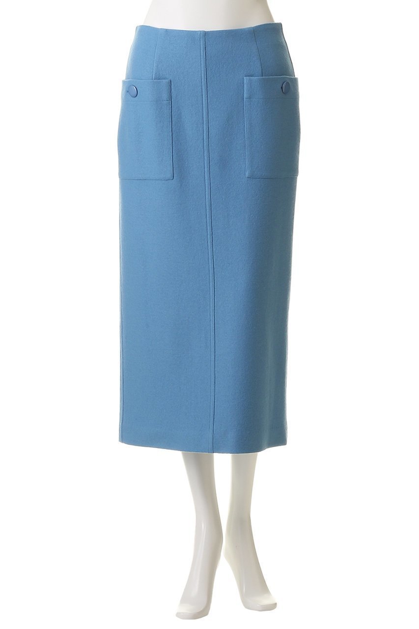 【アルアバイル/allureville】のカラーメルトン釦付タイトスカート A 人気、トレンドファッション・服の通販 founy(ファニー) ファッション Fashion レディースファッション Fashion for Women スカート Skirts ロングスカート Long Skirts / Maxi & Midi Skirts フロント Front, Front Design ポケット Pocket, Pocket Detail メルトン Melton, Heavy Wool ロング Long, Long-Length 新作・新入荷 New Arrivals / New In other-2|ID: prp329100004771187 ipo3291000000034565536