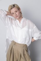 【ヒューエルミュージアム/hueLe Museum】の【hLM】麻オーバーサイズシャツ ホワイト|ID: prp329100004771197 ipo3291000000035455910