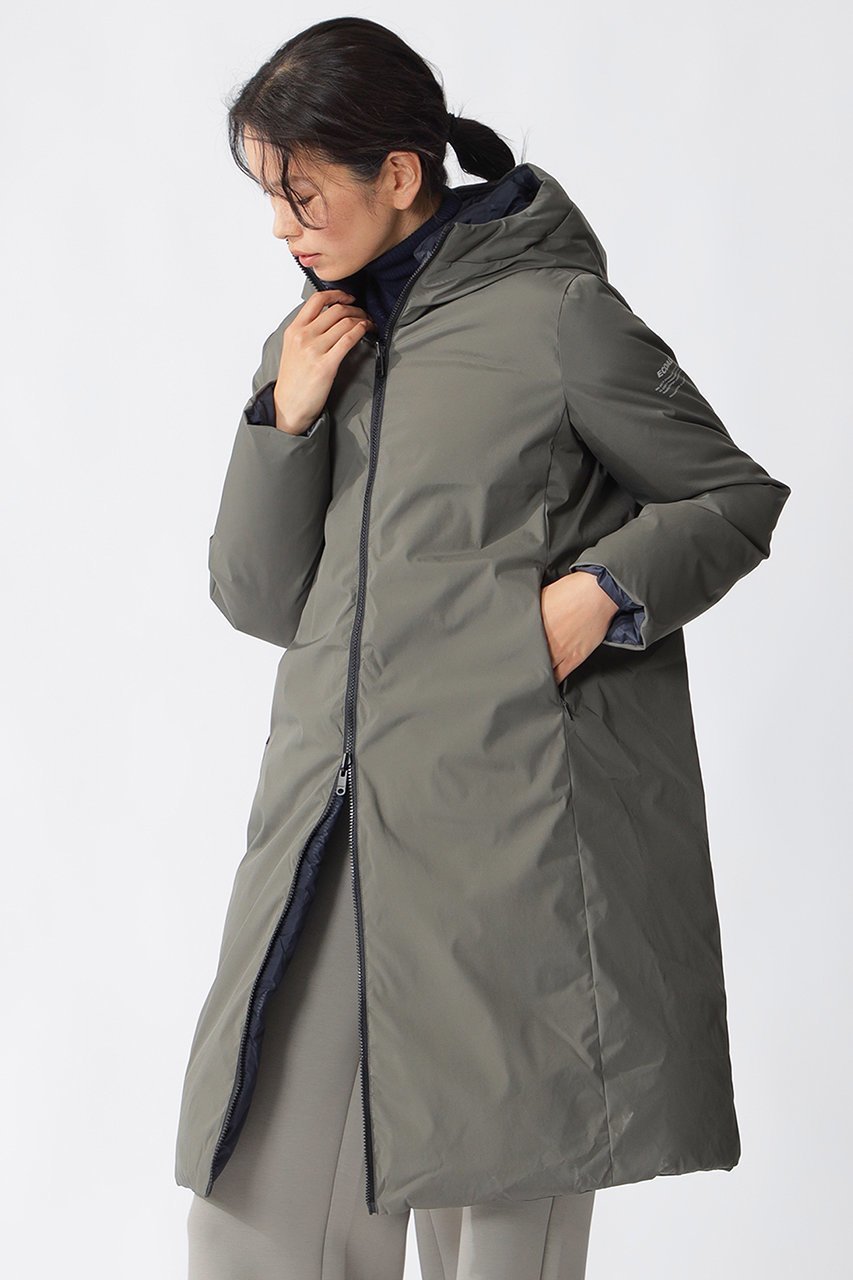 【エコアルフ/ECOALF】のBARU リバーシブル コート / BARU REVERSIBLE JACKET WOMAN 人気、トレンドファッション・服の通販 founy(ファニー) ファッション Fashion レディースファッション Fashion for Women アウター Coat / Outerwear Collection コート・ロングコート・ピーコート Long Coats, Peacoats & More レディースジャケット・軽アウター Jackets なめらか Smooth, Silky Texture エレガント 上品 Elegant スポーティ Sporty, Casual Athletic ドローコード Drawcord, Drawstring Cord リバーシブル Reversible, Two-Sided ロング Long, Long-Length 新作・新入荷 New Arrivals / New In 軽量 Lightweight, Ultra Light 防寒 Cold Protection, Winter-Ready other-3|ID: prp329100004772231 ipo3291000000034575736