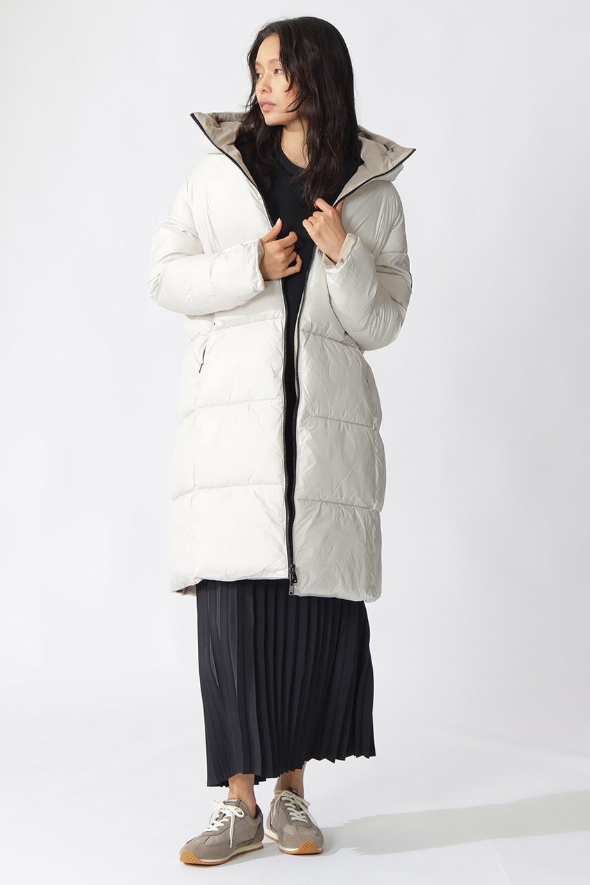 【エコアルフ/ECOALF】のBARU リバーシブル コート / BARU REVERSIBLE JACKET WOMAN 人気、トレンドファッション・服の通販 founy(ファニー) 　ファッション　Fashion　レディースファッション　Fashion for Women　アウター　Coat / Outerwear Collection　コート・ロングコート・ピーコート　Long Coats, Peacoats & More　レディースジャケット・軽アウター　Jackets　なめらか　Smooth, Silky Texture　エレガント 上品　Elegant　スポーティ　Sporty, Casual Athletic　ドローコード　Drawcord, Drawstring Cord　リバーシブル　Reversible, Two-Sided　ロング　Long, Long-Length　軽量　Lightweight, Ultra Light　防寒　Cold Protection, Winter-Ready　other-3|ID: prp329100004772231 ipo3291000000035274877