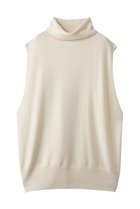 【ミズイロ インド/mizuiro ind】のrib high neck vest ベスト off white|ID:prp329100004772236