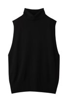 【ミズイロ インド/mizuiro ind】のrib high neck vest ベスト black|ID:prp329100004772236