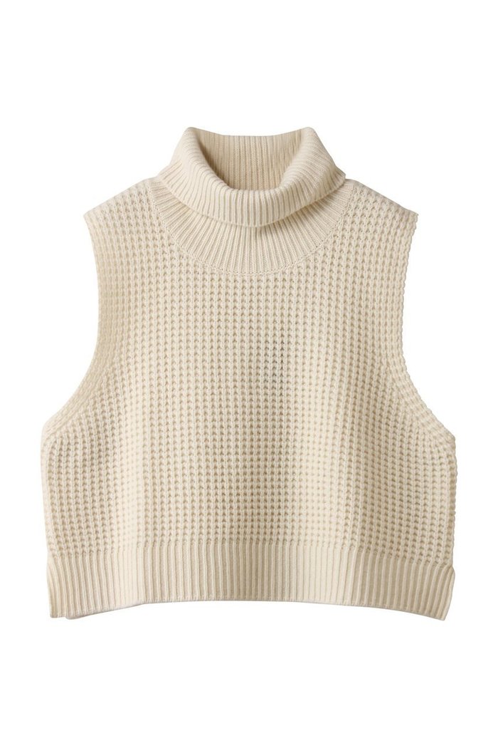 【ミズイロ インド/mizuiro ind】のwaffle high neck vest ベスト インテリア・キッズ・メンズ・レディースファッション・服の通販 founy(ファニー) https://founy.com/ ファッション Fashion レディースファッション Fashion for Women トップス・カットソー Cut & Sew Tops ニット Knit Tops & Sweaters ベスト&ジレ / 重ね着スタイル Vests & Gilets カジュアルプルオーバー・ニットトップス Pullovers & Knit Tops / Casual Pullovers インナー Innerwear カットソー Cut and Sewn Top シンプル Simple, Minimal ハイネック High Neck, Mock Neck ベスト Vest, Waistcoat モダン Modern, Contemporary ワッフル Waffle, Waffle Knit エレガント 上品 Elegant 新作・新入荷 New Arrivals / New In |ID: prp329100004772237 ipo3291000000034575781