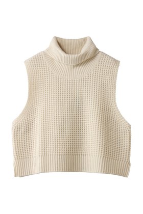 【ミズイロ インド/mizuiro ind】 waffle high neck vest ベスト人気、トレンドファッション・服の通販 founy(ファニー) ファッション Fashion レディースファッション Fashion for Women トップス・カットソー Cut & Sew Tops ニット Knit Tops & Sweaters ベスト&ジレ / 重ね着スタイル Vests & Gilets カジュアルプルオーバー・ニットトップス Pullovers & Knit Tops / Casual Pullovers インナー Innerwear カットソー Cut and Sewn Top シンプル Simple, Minimal ハイネック High Neck, Mock Neck ベスト Vest, Waistcoat モダン Modern, Contemporary ワッフル Waffle, Waffle Knit エレガント 上品 Elegant 新作・新入荷 New Arrivals / New In |ID:prp329100004772237