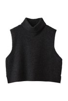 【ミズイロ インド/mizuiro ind】のwaffle high neck vest ベスト c.gray|ID:prp329100004772237