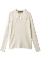 【ミズイロ インド/mizuiro ind】のlong collar knit Polo ポロニット ivory|ID:prp329100004772239