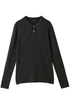 【ミズイロ インド/mizuiro ind】のlong collar knit Polo ポロニット c.gray|ID:prp329100004772239