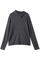 【ミズイロ インド/mizuiro ind】のボタン付きリブハイネックプルオーバー gray|ID: prp329100004772240 ipo3291000000035412923