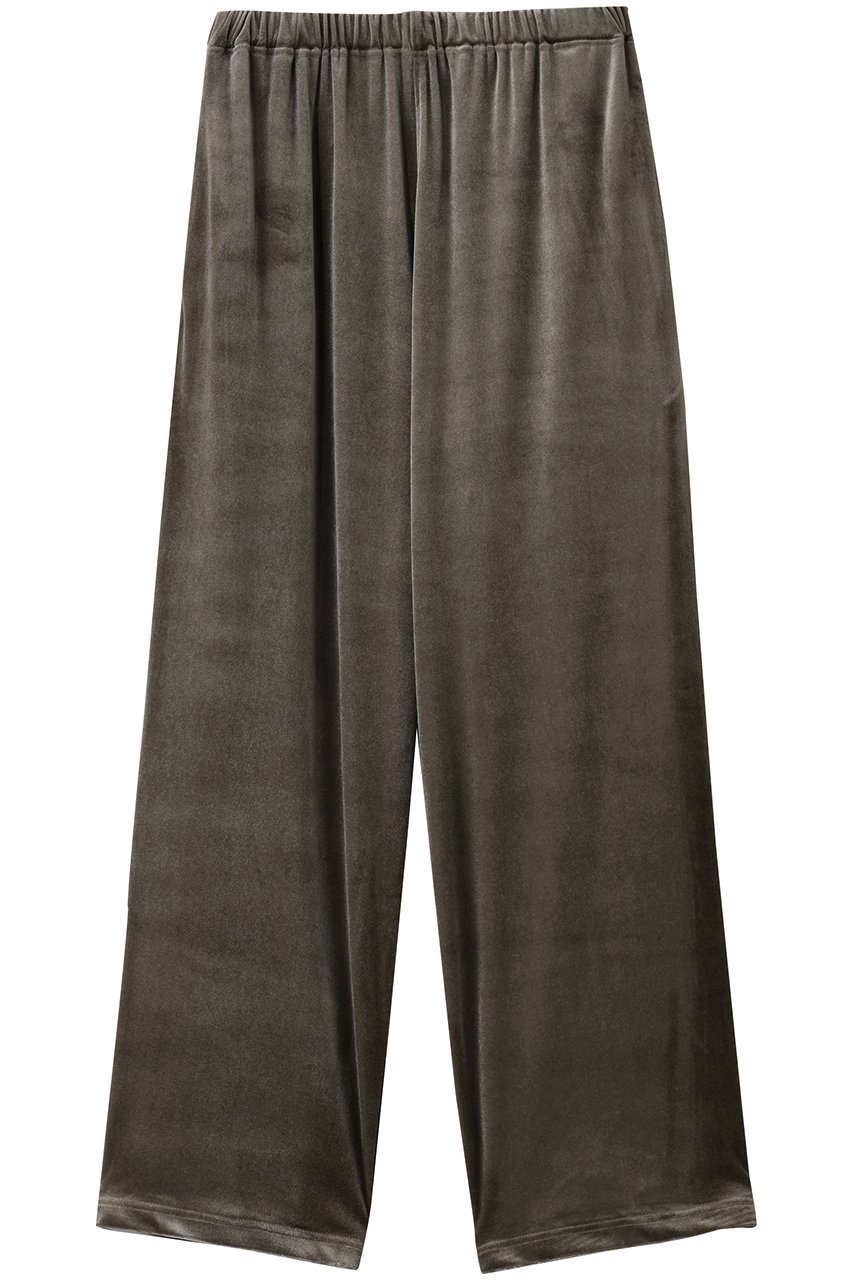 【ミディウミソリッド/MIDIUMISOLID】のリラックスベロアパンツ インテリア・キッズ・メンズ・レディースファッション・服の通販 founy(ファニー) 　ファッション　Fashion　レディースファッション　Fashion for Women　パンツ　Pants & Trousers　なめらか　Smooth, Silky Texture　ベロア　Velour, Soft Velvet　リュクス　Luxury, Elegant, High-End, Chic　リラックス　Relax, Relaxed Fit　エレガント 上品　Elegant　gray|ID: prp329100004772242 ipo3291000000035845939