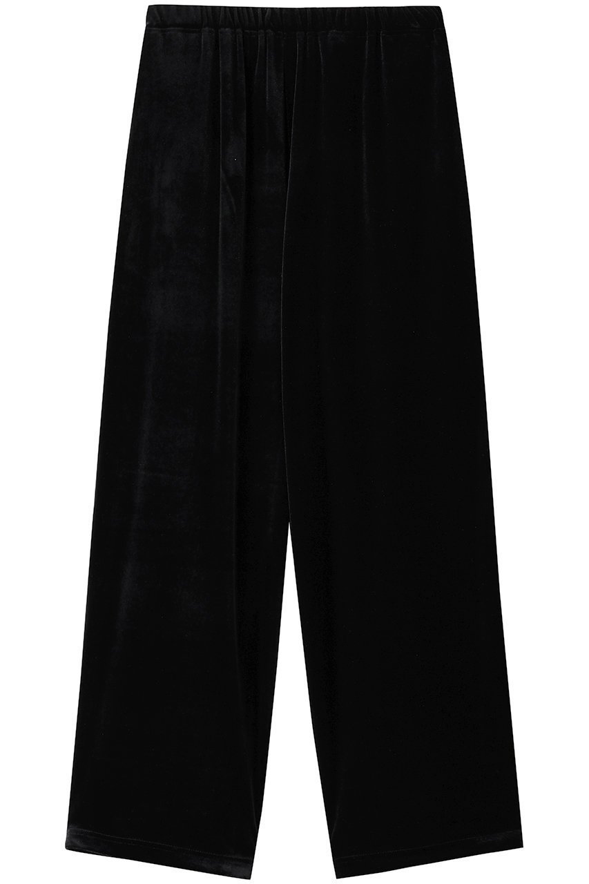 【ミディウミソリッド/MIDIUMISOLID】のリラックスベロアパンツ インテリア・キッズ・メンズ・レディースファッション・服の通販 founy(ファニー) 　ファッション　Fashion　レディースファッション　Fashion for Women　パンツ　Pants & Trousers　なめらか　Smooth, Silky Texture　ベロア　Velour, Soft Velvet　リュクス　Luxury, Elegant, High-End, Chic　リラックス　Relax, Relaxed Fit　エレガント 上品　Elegant　black|ID: prp329100004772242 ipo3291000000035845942