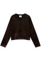 【ミディウミソリッド/MIDIUMISOLID】のc/neck velour CD カーディガン 人気、トレンドファッション・服の通販 founy(ファニー) ファッション Fashion レディースファッション Fashion for Women トップス・カットソー Cut & Sew Tops カーディガン・羽織り Layered Style Cardigans シャツ・ブラウス・オフィスカジュアル Elegant Blouses & Button-Ups ロングTシャツ・Tシャツ Longline T-Shirts & Tees カットソー・ベーシックTシャツ Cut-and-Sewn Tops / Stretch Tees & Basics ベロアトップス Velour Tops / Velvet-Look Items カーディガン Cardigan, Knitwear シンプル Simple, Minimal フロント Front, Front Design ベロア Velour, Soft Velvet リュクス Luxury, Elegant, High-End, Chic エレガント 上品 Elegant 新作・新入荷 New Arrivals / New In thumbnail brown|ID: prp329100004772243 ipo3291000000034575837