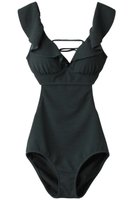 【レイール/Reir】の【San-ai Resort】Slabワンピース 人気、トレンドファッション・服の通販 founy(ファニー) ファッション Fashion レディースファッション Fashion for Women ワンピース Dresses スポーツウェア Functional & Stylish Sportswear スポーツ ワンピース Athletic Dress / Tennis Dress カッティング Cutting Detail スポーツ Sports, Activewear デコルテ Décolleté, Neckline フェミニン Feminine, Girly フリル Frill, Ruffle リラックス Relax, Relaxed Fit レース Lace, Lace Fabric ワイヤー Wire, Wired Bra 定番 Standard, Basic Item 水着 Swimsuit, Swimwear |ID:prp329100004772245