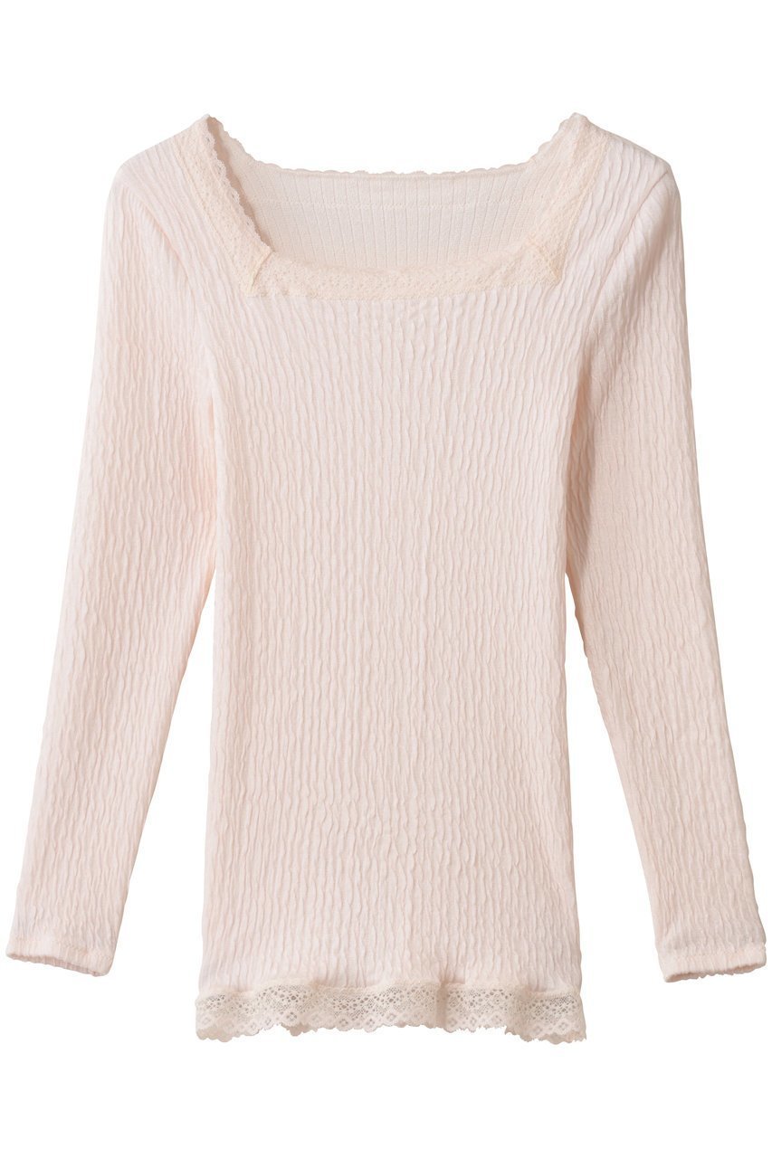 【キッドブルー/KID BLUE】の25裏綿接結長袖インナー インテリア・キッズ・メンズ・レディースファッション・服の通販 founy(ファニー) 　ファッション　Fashion　レディースファッション　Fashion for Women　下着・ランジェリー　Lingerie & Intimates　その他ランジェリー・インナーアイテム　Other Lingerie / Intimates　インナー　Innerwear　シンプル　Simple, Minimal　デコルテ　Décolleté, Neckline　フィット　Fit, Slim Fit　ランジェリー　Lingerie, Intimate Wear　長袖　Long Sleeve, Full Sleeve　ピンク|ID: prp329100004772858 ipo3291000000035905272