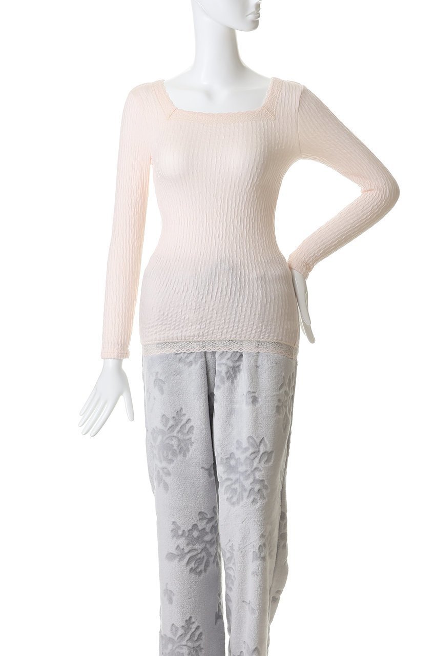 【キッドブルー/KID BLUE】の25裏綿接結長袖インナー 人気、トレンドファッション・服の通販 founy(ファニー) 　ファッション　Fashion　レディースファッション　Fashion for Women　下着・ランジェリー　Lingerie & Intimates　その他ランジェリー・インナーアイテム　Other Lingerie / Intimates　インナー　Innerwear　シンプル　Simple, Minimal　デコルテ　Décolleté, Neckline　フィット　Fit, Slim Fit　ランジェリー　Lingerie, Intimate Wear　長袖　Long Sleeve, Full Sleeve　other-2|ID: prp329100004772858 ipo3291000000035905274