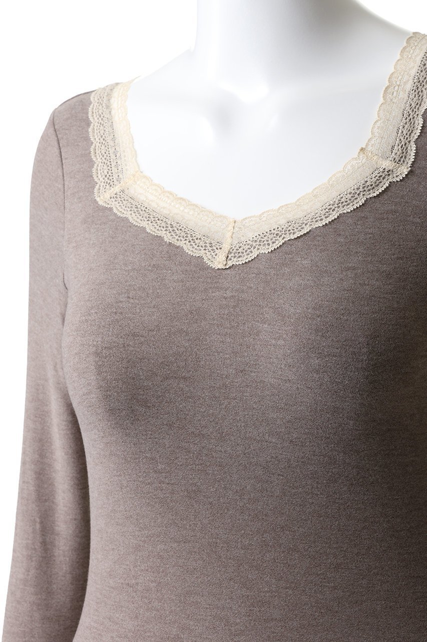 【キッドブルー/KID BLUE】の24起毛ローゲージベア天カップ付長袖 人気、トレンドファッション・服の通販 founy(ファニー) ファッション Fashion レディースファッション Fashion for Women 下着・ランジェリー Lingerie & Intimates その他ランジェリー・インナーアイテム Other Lingerie / Intimates お家時間・ステイホーム Stay Home / At Home インナー Innerwear フィット Fit, Slim Fit ランジェリー Lingerie, Intimate Wear リラックス Relax, Relaxed Fit レース Lace, Lace Fabric エレガント 上品 Elegant 新作・新入荷 New Arrivals / New In A/W・秋冬 Autumn/Winter 長袖 Long Sleeve, Full Sleeve other-5|ID: prp329100004772861 ipo3291000000034583676