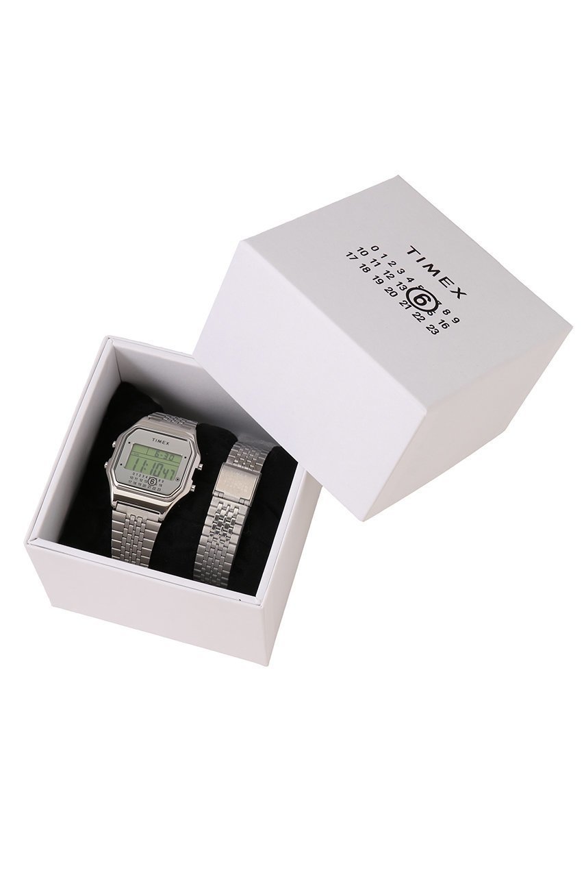 【エムエム6 メゾン マルタン マルジェラ/MM6 Maison Martin Margiela】の【UNISEX】【MM6 Maison Margiela×Timex】 T80 Gift Set ウォッチ with extraブレスレット 人気、トレンドファッション・服の通販 founy(ファニー) 　ファッション　Fashion　レディースファッション　Fashion for Women　レイングッズ・傘・晴雨兼用傘　Umbrellas & Rain Gear　ジュエリー　Jewelry　チェーン＆カフブレスレット　Cuff & Chain Bracelets　ユニセックス　Unisex, Genderless　ウォッチ　Wristwatch　ギフト プレゼント　Gift / Present　クラシカル　Classical, Vintage-Inspired　シンプル　Simple, Minimal　ハンカチ　Handkerchief, Hanky　フェイス　Face, Facial Design　ブレスレット　Bracelet, Wristband　傘　Umbrella, Parasol　新作・新入荷　New Arrivals / New In　時計　Watch, Wristwatch　腕時計　Wristwatch　other-6|ID: prp329100004772867 ipo3291000000034583723