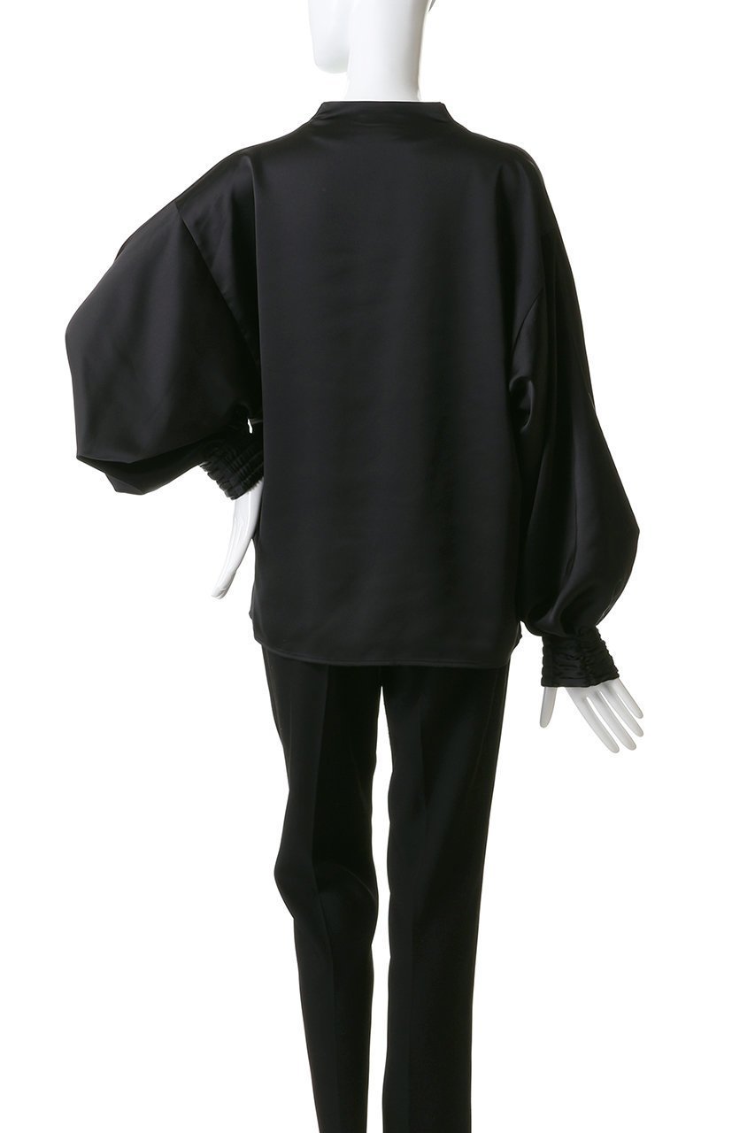 【ハー/HER.】のサテンVネックブラウス 人気、トレンドファッション・服の通販 founy(ファニー) 　ファッション　Fashion　レディースファッション　Fashion for Women　トップス・カットソー　Cut & Sew Tops　シャツ・ブラウス・オフィスカジュアル　Elegant Blouses & Button-Ups　Vネックトップス　V-Neck Tops / V-Cut Neckline Shirts　サテン　Satin, Glossy Fabric　スリーブ　Sleeve, Long Sleeve / Short Sleeve　ロング　Long, Long-Length　other-7|ID: prp329100004772873 ipo3291000000034628167