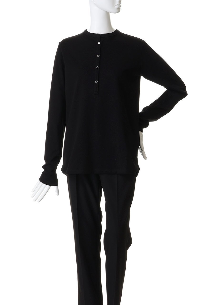【ハー/HER.】のコットンヘンリーネックプルオーバー 人気、トレンドファッション・服の通販 founy(ファニー) 　ファッション　Fashion　レディースファッション　Fashion for Women　トップス・カットソー　Cut & Sew Tops　シャツ・ブラウス・オフィスカジュアル　Elegant Blouses & Button-Ups　ロングTシャツ・Tシャツ　Longline T-Shirts & Tees　カジュアルプルオーバー・ニットトップス　Pullovers & Knit Tops / Casual Pullovers　カットソー・ベーシックTシャツ　Cut-and-Sewn Tops / Stretch Tees & Basics　シンプル　Simple, Minimal　スリーブ　Sleeve, Long Sleeve / Short Sleeve　ロング　Long, Long-Length　エレガント 上品　Elegant　A/W・秋冬　Autumn/Winter　other-5|ID: prp329100004772874 ipo3291000000034628169