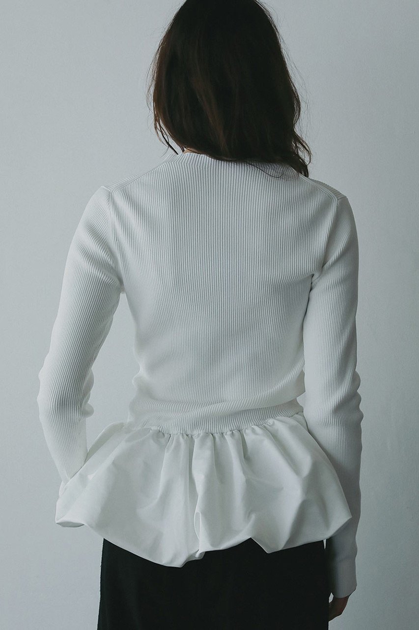 【ハー/HER.】の【11/20 12:00販売開始】バルーンドッキングニット 人気、トレンドファッション・服の通販 founy(ファニー) ファッション Fashion レディースファッション Fashion for Women トップス・カットソー Cut & Sew Tops ニット Knit Tops & Sweaters カジュアルプルオーバー・ニットトップス Pullovers & Knit Tops / Casual Pullovers ギャザー Gathered, Ruffled シンプル Simple, Minimal ドッキング Docking, Mixed Material バルーン Balloon, Balloon Silhouette 切替 Switching, Contrast Panel 新作・新入荷 New Arrivals / New In other-5|ID: prp329100004772877 ipo3291000000034583803