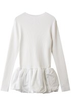 【ハー/HER.】のバルーンドッキングニット ホワイト|ID:prp329100004772877