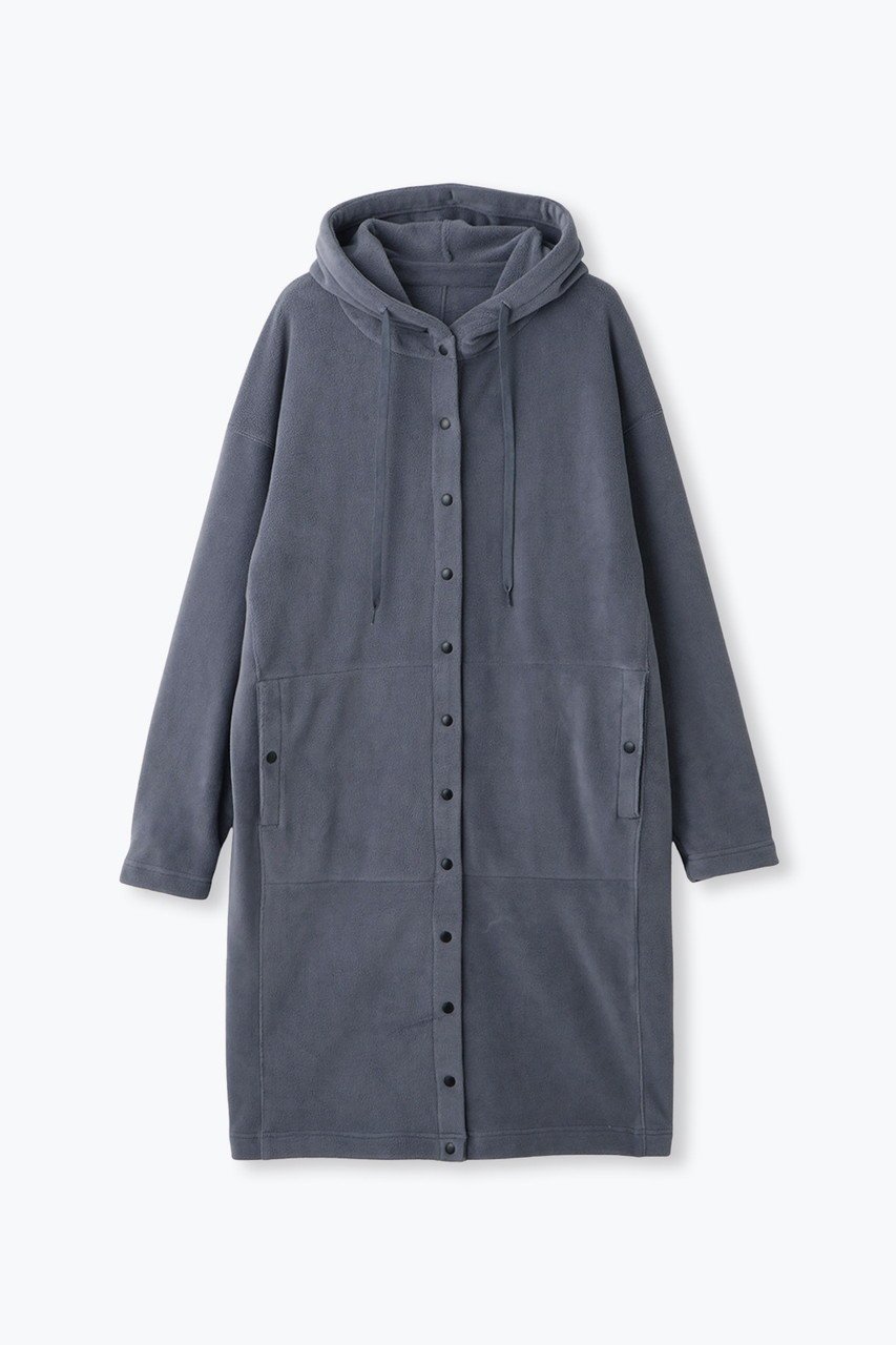 【レリル/lelill】のCOZY FLEECE FOODIECOAT/コージーフリース フーディコート インテリア・キッズ・メンズ・レディースファッション・服の通販 founy(ファニー) 　ファッション　Fashion　レディースファッション　Fashion for Women　アウター　Coat / Outerwear Collection　コート・ロングコート・ピーコート　Long Coats, Peacoats & More　シンプル　Simple, Minimal　フロント　Front, Front Design　ポケット　Pocket, Pocket Detail　ロング　Long, Long-Length　人気　Popular, Best Seller　新作・新入荷　New Arrivals / New In　ネイビー|ID: prp329100004772879 ipo3291000000034583819