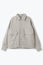 【レリル/lelill】のWOOLGジャン / ジャケット 人気、トレンドファッション・服の通販 founy(ファニー) ファッション Fashion レディースファッション Fashion for Women アウター Coat / Outerwear Collection レディースジャケット・軽アウター Jackets ジャケット Jacket, Outerwear デニム Denim, Jeans Material メルトン Melton, Heavy Wool モチーフ Motif, Design Theme エレガント 上品 Elegant 新作・新入荷 New Arrivals / New In thumbnail グレー|ID: prp329100004772881 ipo3291000000034583838