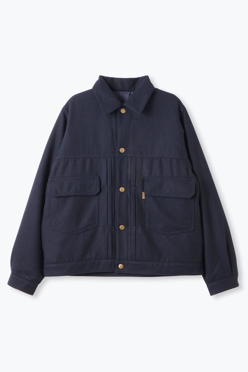 【レリル/lelill】のWOOLGジャン / ジャケット インテリア・キッズ・メンズ・レディースファッション・服の通販 founy(ファニー) 　ファッション　Fashion　レディースファッション　Fashion for Women　アウター　Coat / Outerwear Collection　レディースジャケット・軽アウター　Jackets　ジャケット　Jacket, Outerwear　デニム　Denim, Jeans Material　メルトン　Melton, Heavy Wool　モチーフ　Motif, Design Theme　エレガント 上品　Elegant　新作・新入荷　New Arrivals / New In　ネイビー|ID: prp329100004772881 ipo3291000000034583839