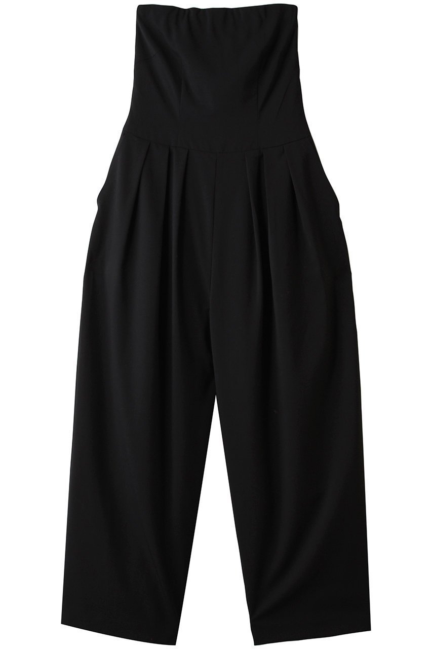 【ハー/HER.】のT/Wポプリンオールインワン インテリア・キッズ・メンズ・レディースファッション・服の通販 founy(ファニー) 　ファッション　Fashion　レディースファッション　Fashion for Women　パンツ　Pants & Trousers　ボトム　Bottoms, Lower Wear　再入荷　Restock / Back in Stock　ブラック|ID: prp329100004772882 ipo3291000000035772603