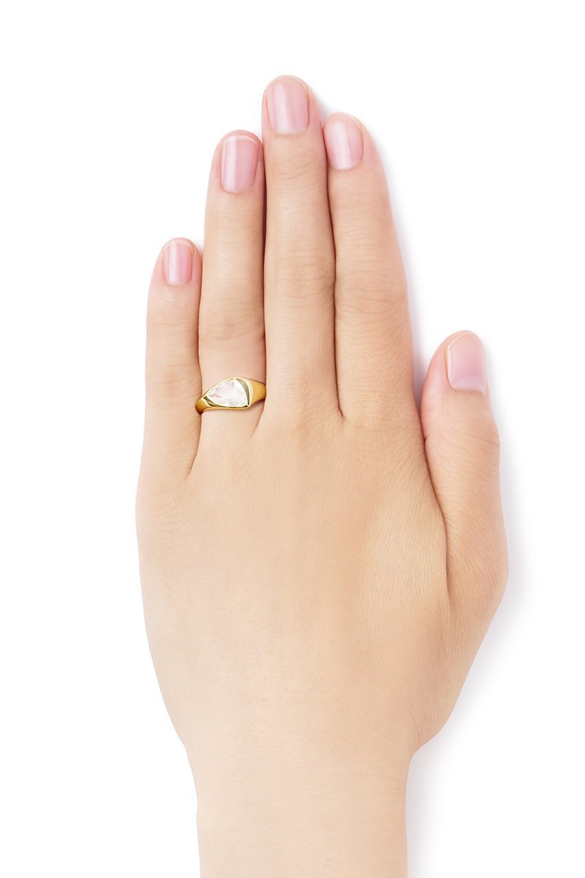 【オー/oeau】のquartz リング 人気、トレンドファッション・服の通販 founy(ファニー) 　ファッション　Fashion　レディースファッション　Fashion for Women　ジュエリー　Jewelry　アシンメトリー　Asymmetrical Style　イエロー　Yellow　シンプル　Simple, Minimal　センター　Center, Center Line　other-2|ID: prp329100004773575 ipo3291000000035846009