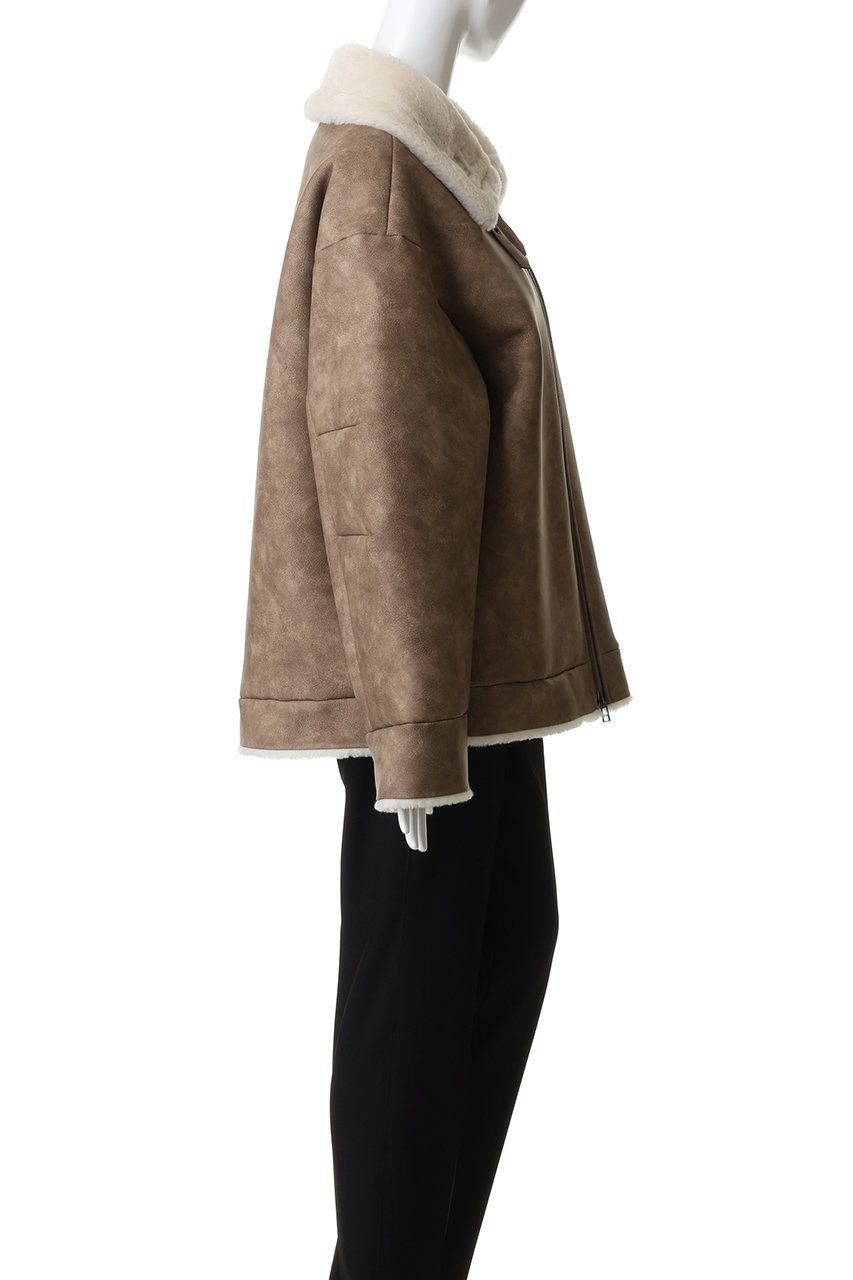 【スタニングルアー/STUNNING LURE】のステンカラーボアコート 人気、トレンドファッション・服の通販 founy(ファニー) 　ファッション　Fashion　レディースファッション　Fashion for Women　アウター　Coat / Outerwear Collection　コート・ロングコート・ピーコート　Long Coats, Peacoats & More　なめらか　Smooth, Silky Texture　ショート　Short, Short Length　フォルム　Silhouette, Form　other-3|ID: prp329100004773587 ipo3291000000035730473