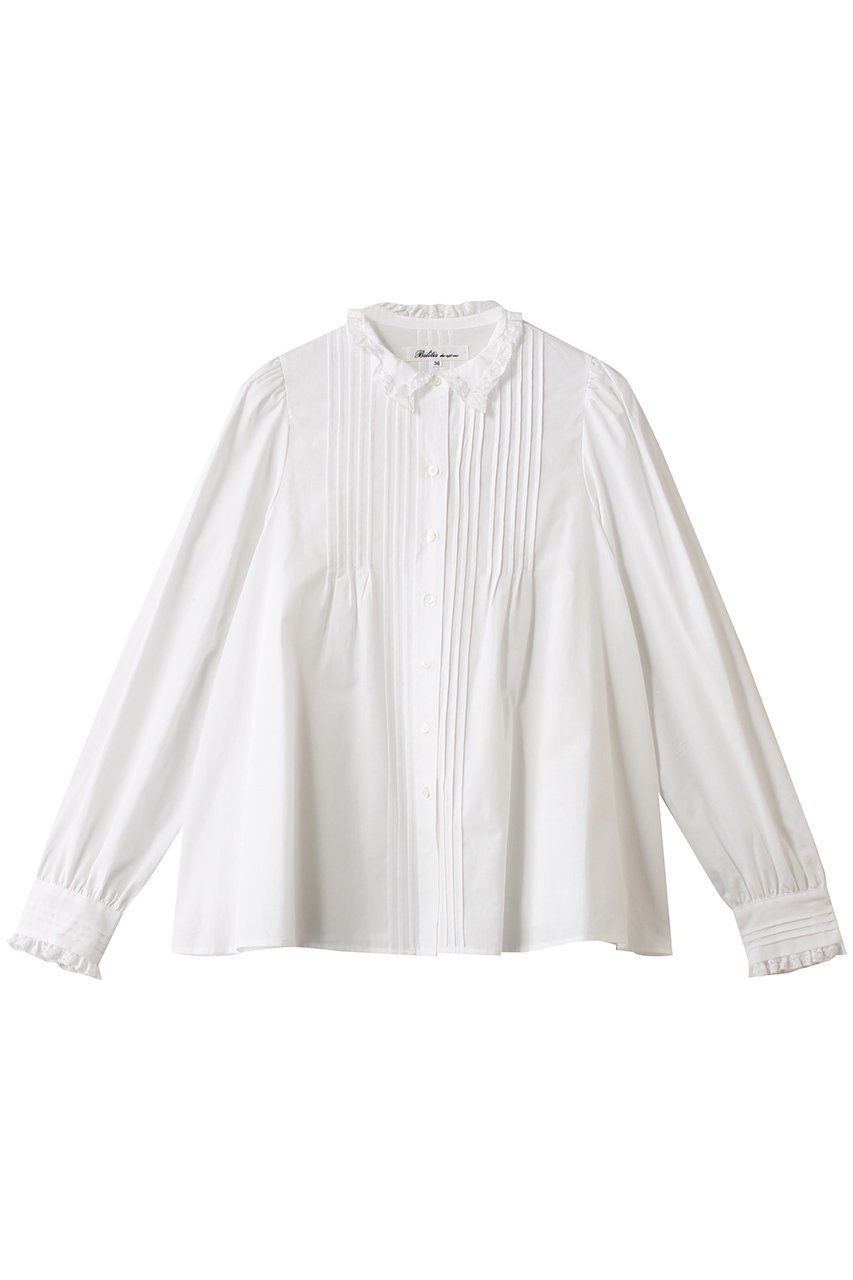 【ビリティス ディセッタン/Bilitis dix-sept ans】のスモールレースカラーブラウス 人気、トレンドファッション・服の通販 founy(ファニー) 　ファッション　Fashion　レディースファッション　Fashion for Women　トップス・カットソー　Cut & Sew Tops　シャツ・ブラウス・オフィスカジュアル　Elegant Blouses & Button-Ups　2025年　2025　2025-2026秋冬・A/W　Autumn/Winter 2025–26 AW25–26　シンプル　Simple, Minimal　スリーブ　Sleeve, Long Sleeve / Short Sleeve　フロント　Front, Front Design　レース　Lace, Lace Fabric　ロング　Long, Long-Length　エレガント 上品　Elegant　A/W・秋冬　Autumn/Winter　 other-1|ID: prp329100004773598 ipo3291000000034594149