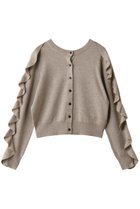 【クラネ/CLANE】のW FACE SHOULDER FRILL KNIT CARDIGAN 人気、トレンドファッション・服の通販 founy(ファニー) ファッション Fashion レディースファッション Fashion for Women トップス・カットソー Cut & Sew Tops ニット Knit Tops & Sweaters カーディガン・羽織り Layered Style Cardigans なめらか Smooth, Silky Texture カーディガン Cardigan, Knitwear シンプル Simple, Minimal フリル Frill, Ruffle 新作・新入荷 New Arrivals / New In 羽織 Haori, Light Jacket thumbnail BEIGE|ID: prp329100004773603 ipo3291000000034594185