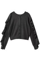 【クラネ/CLANE】のW FACE SHOULDER FRILL KNIT CARDIGAN GRAY|ID: prp329100004773603 ipo3291000000035360538