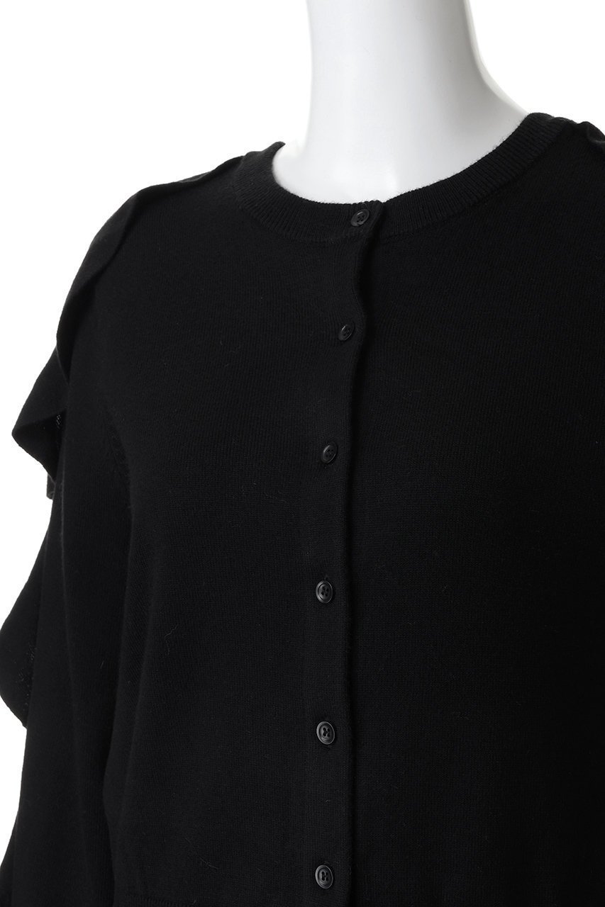 【クラネ/CLANE】のW FACE SHOULDER FRILL KNIT CARDIGAN 人気、トレンドファッション・服の通販 founy(ファニー) 　ファッション　Fashion　レディースファッション　Fashion for Women　トップス・カットソー　Cut & Sew Tops　ニット　Knit Tops & Sweaters　カーディガン・羽織り　Layered Style Cardigans　なめらか　Smooth, Silky Texture　カーディガン　Cardigan, Knitwear　シンプル　Simple, Minimal　フリル　Frill, Ruffle　羽織　Haori, Light Jacket　other-5|ID: prp329100004773603 ipo3291000000035360544