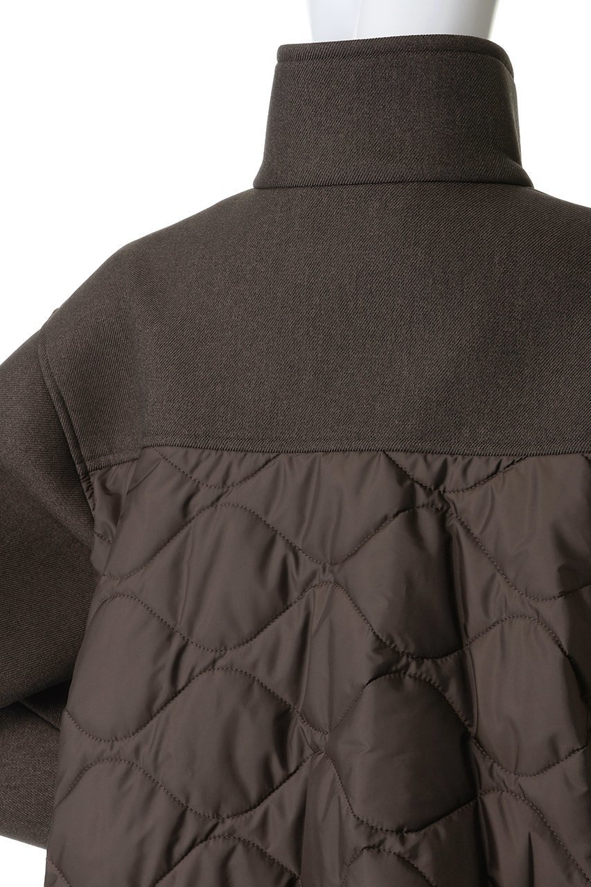 【アンクレイヴ/uncrave】のパディング×ボンディングコンビ コート 人気、トレンドファッション・服の通販 founy(ファニー) 　ファッション　Fashion　レディースファッション　Fashion for Women　アウター　Coat / Outerwear Collection　コート・ロングコート・ピーコート　Long Coats, Peacoats & More　キルティング　Quilted, Quilting　キルト　Quilt, Quilted Fabric　コンビ　Combo, Combination Style　ショルダー　Shoulder, Shoulder Strap　ショート　Short, Short Length　スタンド　Stand Collar, Upright Stand　タフタ　Taffeta, Structured Fabric　トレンド　Trend, Trending Now　ドッキング　Docking, Mixed Material　ドロップ　Drop Shoulder, Dropped Style　ボンディング　Bonding, Bonded Fabric　メランジ　Melange, Mixed Yarn　リアル　Real, Realistic　other-5|ID: prp329100004773606 ipo3291000000035846155