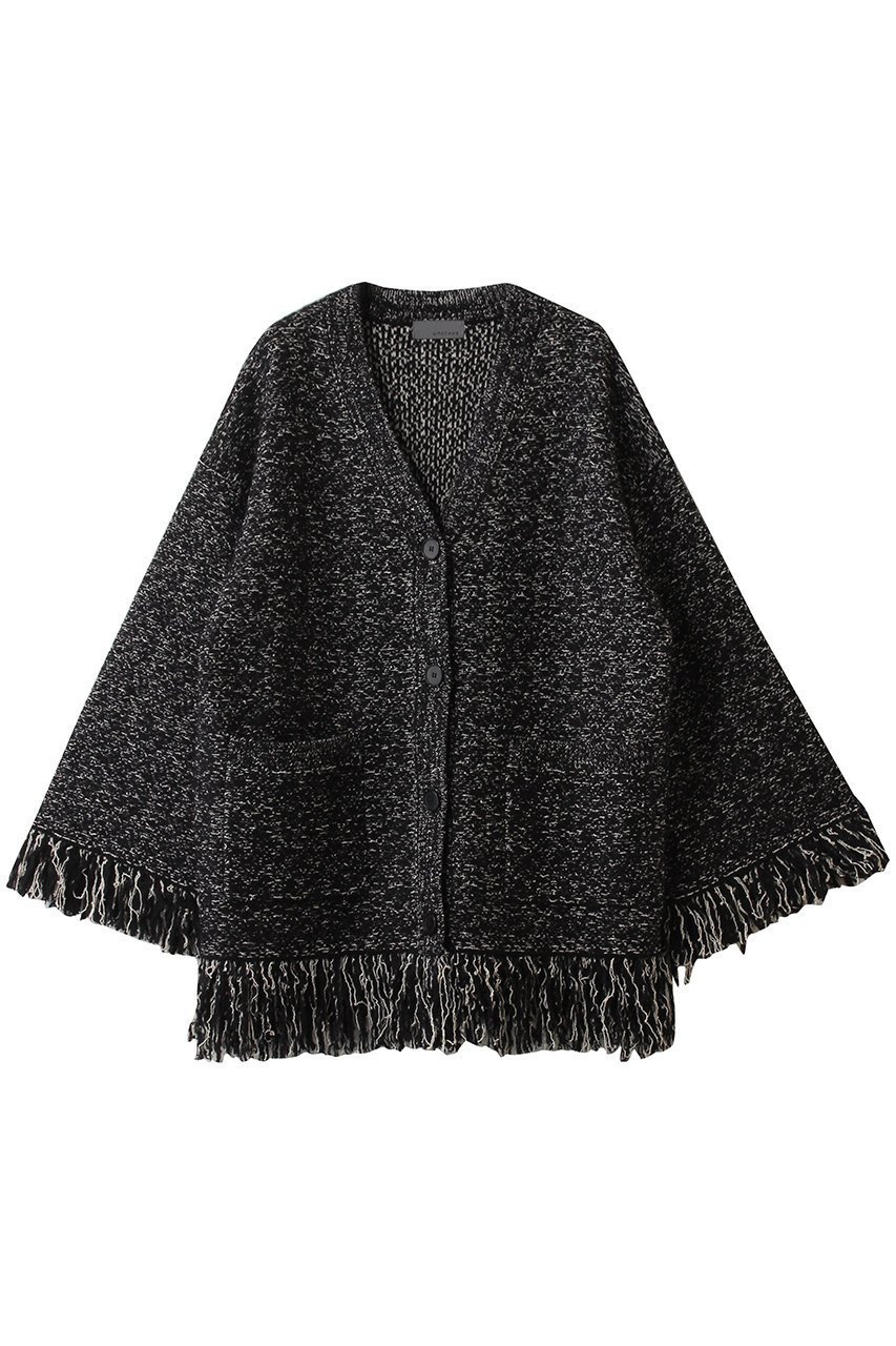 【アンクレイヴ/uncrave】のツイードニット ジャケット インテリア・キッズ・メンズ・レディースファッション・服の通販 founy(ファニー) 　ファッション　Fashion　レディースファッション　Fashion for Women　カーディガン　Cardigan, Knitwear　ジャケット　Jacket, Outerwear　ストレッチ　Stretch, Stretchy Fabric　セットアップ　Set-Up, Coordinated Outfit　ツイード／ツィード　Choker, Choker Necklace　ツイード　Twill, Twill Weave　フリンジ　Fringe, Tassel　フレア　Flare, Flared　ミックス　Mix, Mixed Style　ブラック×オフ|ID: prp329100004773608 ipo3291000000035942392