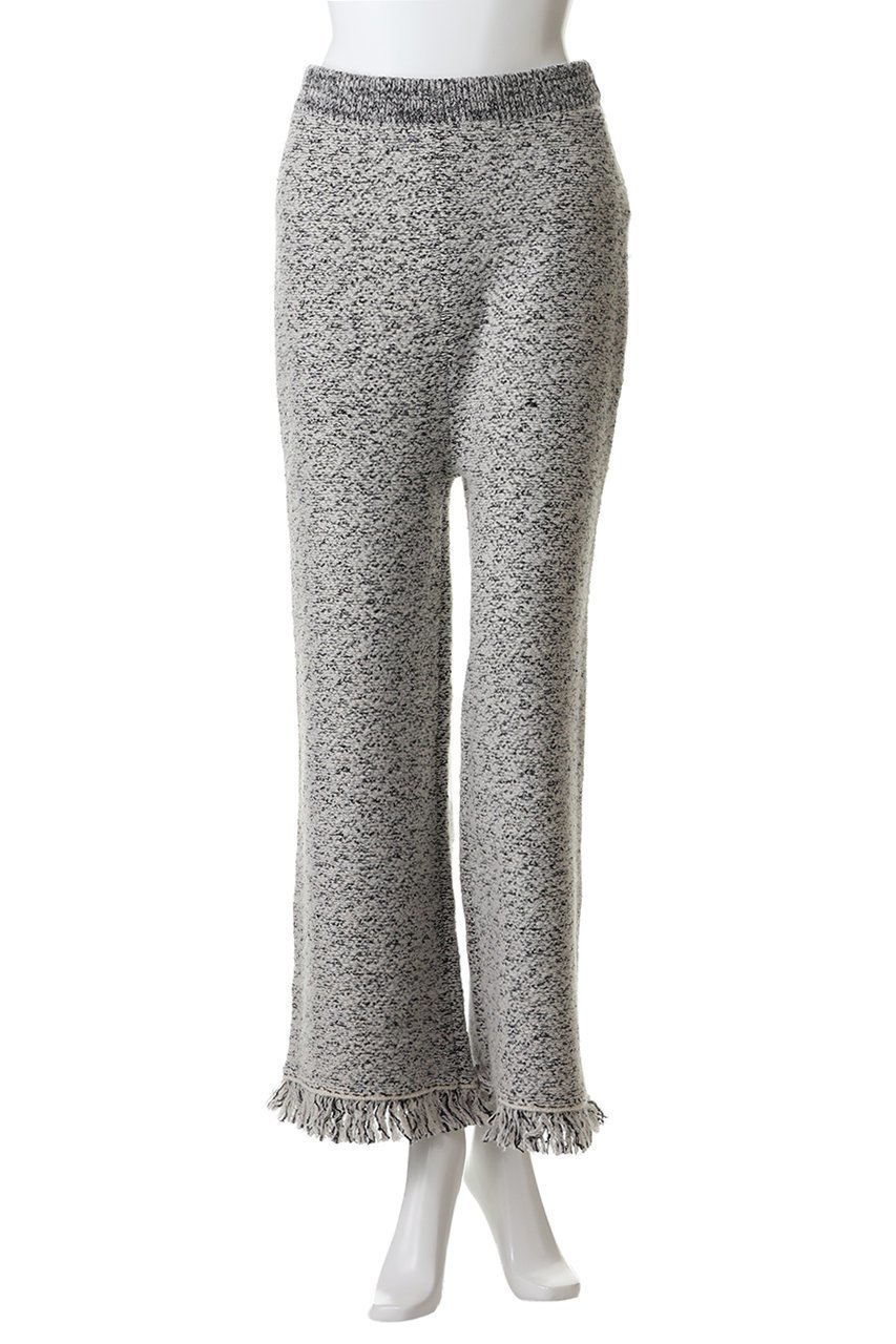 【アンクレイヴ/uncrave】のツイードニット フレアパンツ 人気、トレンドファッション・服の通販 founy(ファニー) 　ファッション　Fashion　レディースファッション　Fashion for Women　パンツ　Pants & Trousers　ストレッチ　Stretch, Stretchy Fabric　ツイード／ツィード　Choker, Choker Necklace　ツイード　Twill, Twill Weave　フリンジ　Fringe, Tassel　フレア　Flare, Flared　ミックス　Mix, Mixed Style　ワイド　Wide, Wide Fit　other-4|ID: prp329100004773610 ipo3291000000034745370