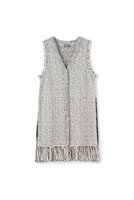 【アンクレイヴ/uncrave】のツイードニット ジレ 人気、トレンドファッション・服の通販 founy(ファニー) ファッション Fashion レディースファッション Fashion for Women トップス・カットソー Cut & Sew Tops ニット Knit Tops & Sweaters カーディガン・羽織り Layered Style Cardigans ベスト&ジレ / 重ね着スタイル Vests & Gilets カーディガン Cardigan, Knitwear ストレッチ Stretch, Stretchy Fabric セットアップ Set-Up, Coordinated Outfit ツイード／ツィード Choker, Choker Necklace ツイード Twill, Twill Weave フリンジ Fringe, Tassel フレア Flare, Flared フロント Front, Front Design ベスト Vest, Waistcoat ミックス Mix, Mixed Style ロング Long, Long-Length 新作・新入荷 New Arrivals / New In |ID:prp329100004773611