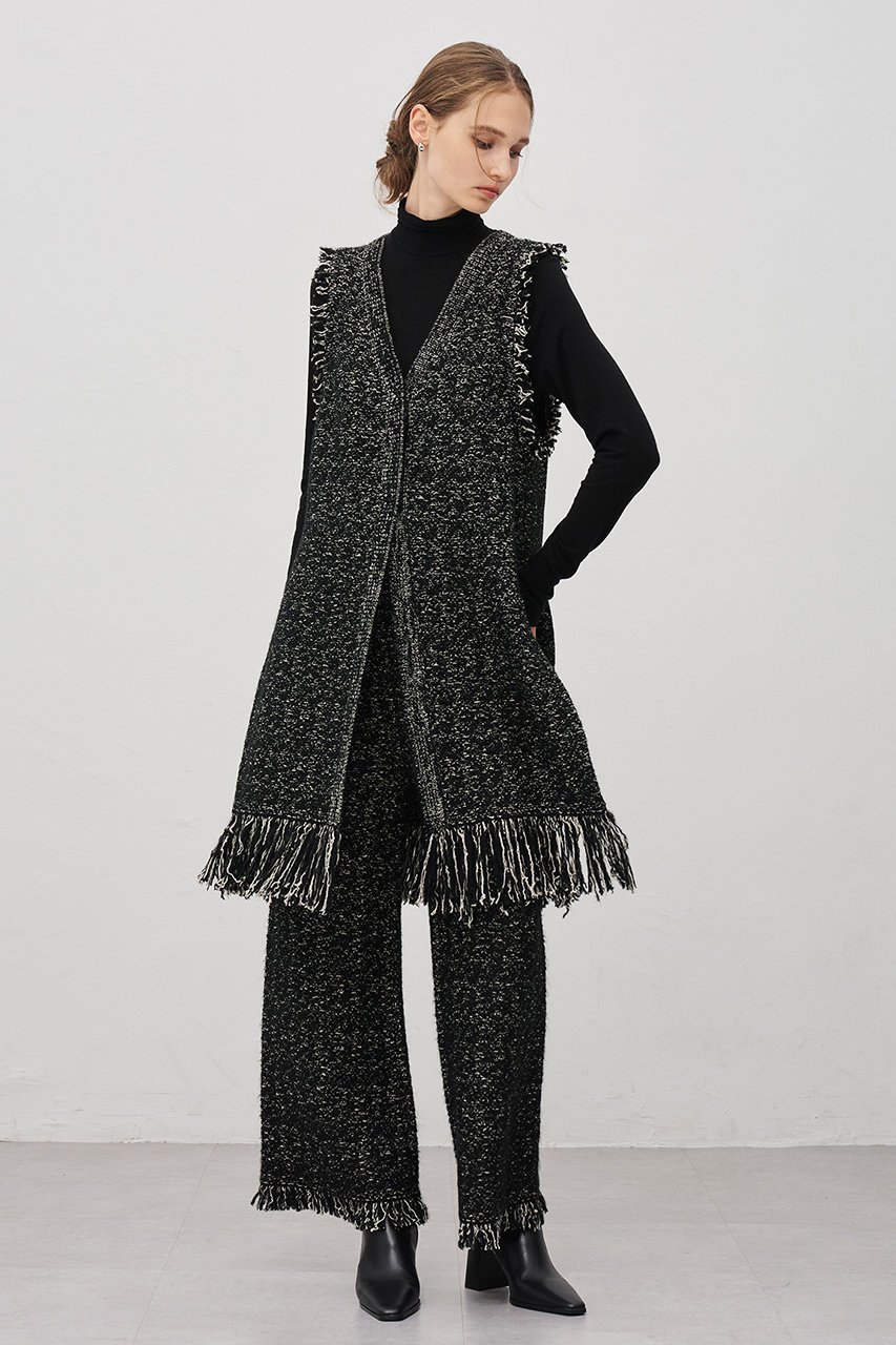 【アンクレイヴ/uncrave】の【11/19 12:00販売開始】ツイードニット ジレ 人気、トレンドファッション・服の通販 founy(ファニー) ファッション Fashion レディースファッション Fashion for Women トップス・カットソー Cut & Sew Tops ニット Knit Tops & Sweaters カーディガン・羽織り Layered Style Cardigans ベスト&ジレ / 重ね着スタイル Vests & Gilets カーディガン Cardigan, Knitwear ストレッチ Stretch, Stretchy Fabric セットアップ Set-Up, Coordinated Outfit ツイード/ツィード Choker, Choker Necklace ツイード Twill, Twill Weave フリンジ Fringe, Tassel フレア Flare, Flared フロント Front, Front Design ベスト Vest, Waistcoat ミックス Mix, Mixed Style ロング Long, Long-Length 新作・新入荷 New Arrivals / New In other-4|ID: prp329100004773611 ipo3291000000034594250