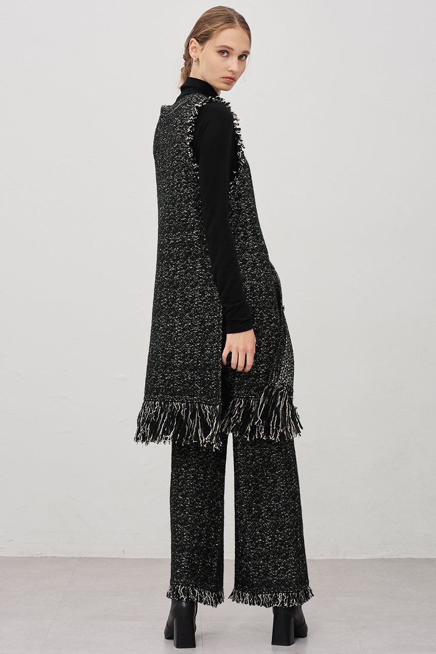 【アンクレイヴ/uncrave】の【11/19 12:00販売開始】ツイードニット ジレ 人気、トレンドファッション・服の通販 founy(ファニー) ファッション Fashion レディースファッション Fashion for Women トップス・カットソー Cut & Sew Tops ニット Knit Tops & Sweaters カーディガン・羽織り Layered Style Cardigans ベスト&ジレ / 重ね着スタイル Vests & Gilets カーディガン Cardigan, Knitwear ストレッチ Stretch, Stretchy Fabric セットアップ Set-Up, Coordinated Outfit ツイード/ツィード Choker, Choker Necklace ツイード Twill, Twill Weave フリンジ Fringe, Tassel フレア Flare, Flared フロント Front, Front Design ベスト Vest, Waistcoat ミックス Mix, Mixed Style ロング Long, Long-Length 新作・新入荷 New Arrivals / New In other-6|ID: prp329100004773611 ipo3291000000034594252