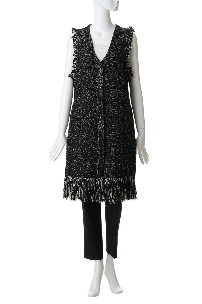 【アンクレイヴ/uncrave】のツイードニット ジレ 人気、トレンドファッション・服の通販 founy(ファニー) ファッション Fashion レディースファッション Fashion for Women トップス・カットソー Cut & Sew Tops ニット Knit Tops & Sweaters カーディガン・羽織り Layered Style Cardigans ベスト&ジレ / 重ね着スタイル Vests & Gilets カーディガン Cardigan, Knitwear ストレッチ Stretch, Stretchy Fabric セットアップ Set-Up, Coordinated Outfit ツイード/ツィード Choker, Choker Necklace ツイード Twill, Twill Weave フリンジ Fringe, Tassel フレア Flare, Flared フロント Front, Front Design ベスト Vest, Waistcoat ミックス Mix, Mixed Style ロング Long, Long-Length other-5|ID: prp329100004773611 ipo3291000000034716239