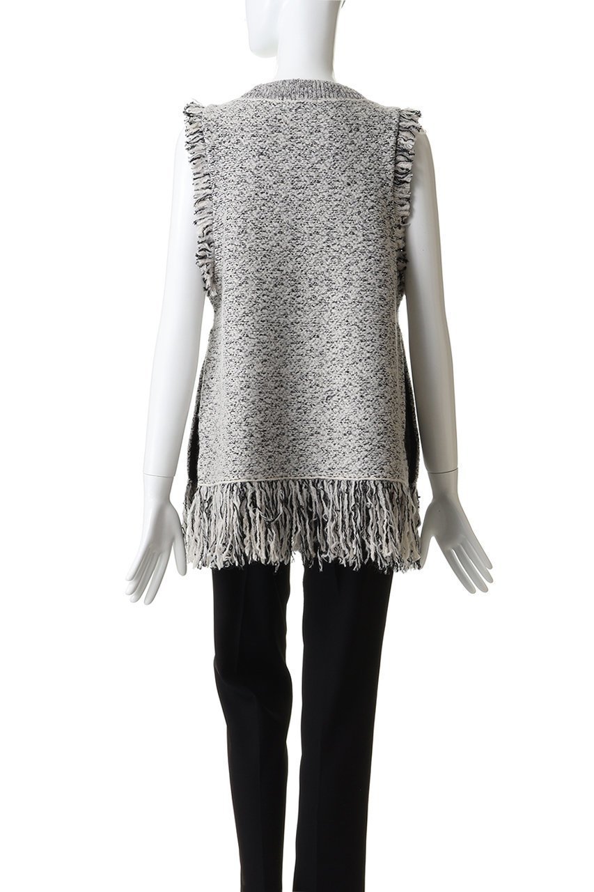 【アンクレイヴ/uncrave】のツイードニット ジレ 人気、トレンドファッション・服の通販 founy(ファニー) 　ファッション　Fashion　レディースファッション　Fashion for Women　トップス・カットソー　Cut & Sew Tops　ニット　Knit Tops & Sweaters　カーディガン・羽織り　Layered Style Cardigans　ベスト&ジレ / 重ね着スタイル　Vests & Gilets　カーディガン　Cardigan, Knitwear　ストレッチ　Stretch, Stretchy Fabric　セットアップ　Set-Up, Coordinated Outfit　ツイード／ツィード　Choker, Choker Necklace　ツイード　Twill, Twill Weave　フリンジ　Fringe, Tassel　フレア　Flare, Flared　フロント　Front, Front Design　ベスト　Vest, Waistcoat　ミックス　Mix, Mixed Style　ロング　Long, Long-Length　other-4|ID: prp329100004773611 ipo3291000000035878203